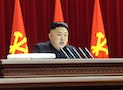 North Korean leader Kim Jong-un presides over a plenary meeting of the Central Committee of the Workers' Party of Korea in Pyongyang