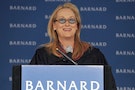 <<speaks>> at Barnard College on May 17, 2010 in New York City.