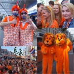 熱情打扮參與賽事的荷蘭球迷