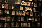 Photographs of people who were killed during the 1994 genocide are seen inside the Kigali Genocide Memorial Museum