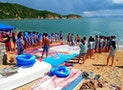 香港理大迎新營 疑濫用護髮素污染沙灘