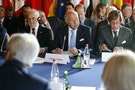 France's Foreign Minister Laurent Fabius attends the International Conference on Peace and Security in Iraq, at the Quai d'Orsay in Paris