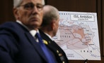 Hagel and Dempsey testify at a hearing about the IS on Capitol Hill in Washington