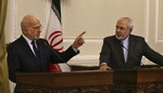 伊朗外長札里夫（Zarif）及伊拉克外長賈法理（al-Jafari）12月7日於德黑蘭的會議。Photo Credit: AP/達志影像 