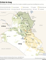 伊拉克內部族群分布圖。Photo Credit: Reuters/達志影像
