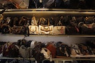 Second-hand luxury handbags are displayed at a Milan Station outlet in Hong Kong
