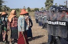 Myanmar Mine Protest