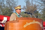 緬甸三軍總司令敏昂萊Min-Aung-Hlaing。Photo Credit：AP/ 達志影像