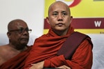 緬甸極端佛教國族主義僧侶Ashin-Wirathu。Photo Credit：AP/ 達志影像