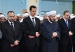 敘利亞總統Bashar al-Assad（右二）及他所屬什葉派中的Alawite教派，便是敘利亞的少數族群。Photo Credit: AP/達志影像 