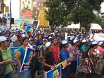 總統Rajapaksa 的造勢遊行