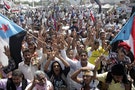 Supporters of the separatist Southern Movement demonstrate to demand the secession of south Yemen, in the southern port city of Aden