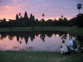 TOURISTS AT ANKOR WAT