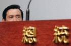 Taiwan's President Ma Ying-jeou attends a news conference at the Presidential Office in Taipei