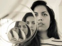 woman, mirror