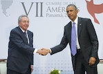 美古兩國元首在美洲國家組織（OAS）上會晤，對上一次要追溯到1956年，那時候古巴革命還沒成功。Photo Credit: AP/達志影像