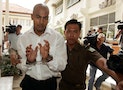 Myuran Sukumaran of Australia arrives at a Denpasar courtroom in Bali