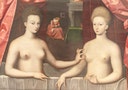 The famous painting of the nipple tweeking sisters
