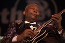 Famed blues guitarist B.B. King in a 2009 performance