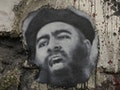 巴格達迪 Abu Bakr al Baghdadi, painted portrait Islamic State 伊斯蘭國