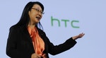 HTC Chairwoman Cher Wang, speaks to guests after the launch of three new products - the HTC desire eye smartphone, RE camera and RE eye experience software - during a presentation in New York