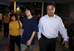 Amos Yee leaves the State Court after his trial in Singapore