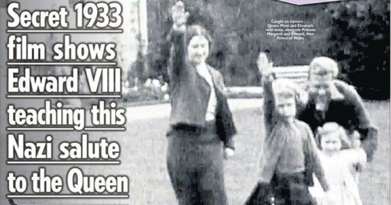 太陽報刊登英女王幼時行納粹禮影像 網友圍剿、英王室擬提告