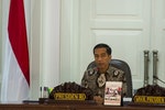 Indonesia's President Joko Widodo leads a cabinet meeting at the Presidential Palace in Jakarta