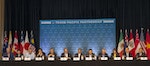 The twelve Trans-Pacific Partnership (TPP) Ministers  hold a press conference to discuss progress in the negotiations in Lahaina, Maui, Hawaii