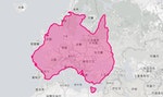 澳洲差不多像西歐那麼大｜The True Size Of 網頁擷圖