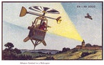 1900年想像的直昇機。Photo Credit: public domain review