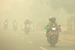 圖為印尼霧霾現況。 Photo Credit：AP/ 達志影像