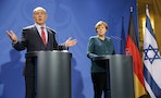 Israeli Prime Minister Netanyahu and German Chancellor Merkel hold joint news conference in Berlin