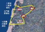 中華通用航空發展協會申請空域與濕地範圍套圖結果。圖片來源：營建署城鄉分署簡報資料。