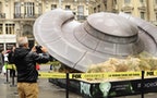 A publicity UFO in Madrid for the X Files series
