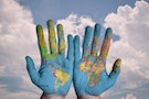 hands 手 世界 地圖