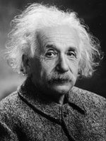 愛因斯坦曾堅信宇宙無始無終，在方程式上劃蛇添足，晚年悔不當初。 Photo Credit: Orren Jack Turnerpublic domain