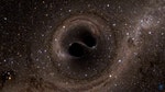 Caltech Ligo 模擬黑洞合併影片截圖