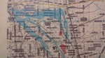 大灣陂塘位置圖，背景是現在的goole地圖，藍色區塊則是當年的大灣陂塘區域。