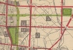1956年的「臺北市都市計劃道路系統圖」，大體上主要是承繼日治時代的都市計劃，從中可以看到東西向的忠孝、仁愛、信義、和平，以及南北向的新生、建國、復興南、光復南、還有略偏的基隆路，都已經出現在都市計劃道路中。 但是現今著名的林蔭大道-敦化南路，以及敦南誠品前的的仁愛圓環，都沒有出現在這個1956年的都市計畫路線圖中。