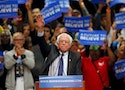 Democratic U.S. presidential candidate Bernie Sanders holds a campaign rally in San Diego