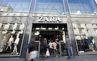 People enter a Zara store in Barcelona