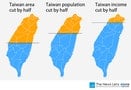 Taiwan Cut In Half: Observation of Area, Population and Household Income Distribution