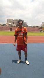 阿朋也是足球好手，曾代表泰國隊參加「2015第一屆台灣移工國際足球賽」。Photo Credit：阿朋