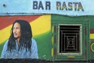 巴布馬利＿Cape Verde, Sal island, Santa Maria, mural representing Bob Marley