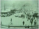 1950年代的中華路棚戶。資料來源：翻攝自雷伯爾、全漢昇、陳紹馨合著之《台灣之城市與工業》（1954年出版）