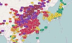 這不是三國志的遊戲畫面，這是12月17日亞洲區的空氣污染指標