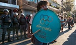 里約奧運場內華麗開幕 場外數千人街頭抗議