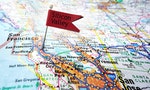 矽谷 Map of the Silicon Valley area of California