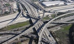 Massive freeway interchange at the 710 Long Beach and the 105 Century Freeway in urban Los Angeles. — Photo by trekandshoot